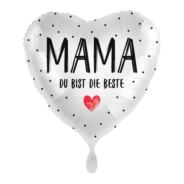 18"/Ø43cm Folienballon  "Mama du bist die Beste"