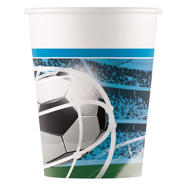 Pappbecher Fußball 200ml/8Stk. FSC