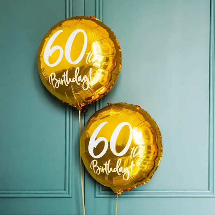 ABC18 Folienballon Geburtstag Gold Ø45cm |#60