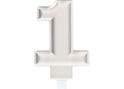 Kerzenzahl Silber #1
