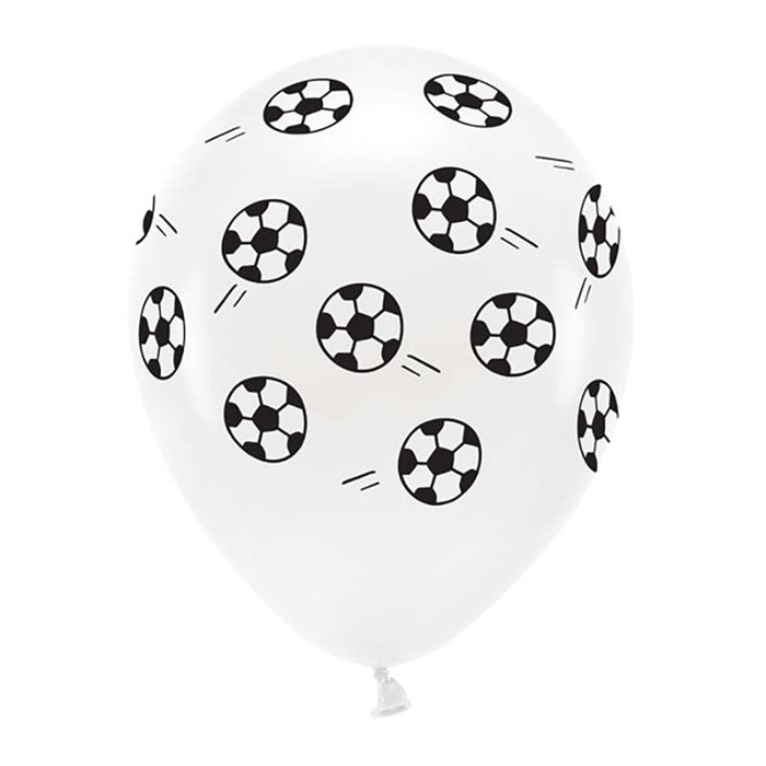 Latexballon Fußball 6St./33cm
