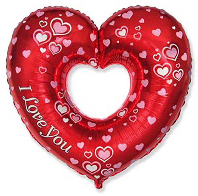 14" Miniloon "Love Herz mit Loch" (unverpackt)