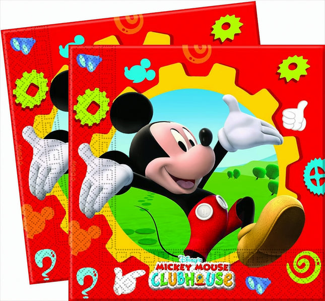 Servietten Mickey Club 20Stk./33cm