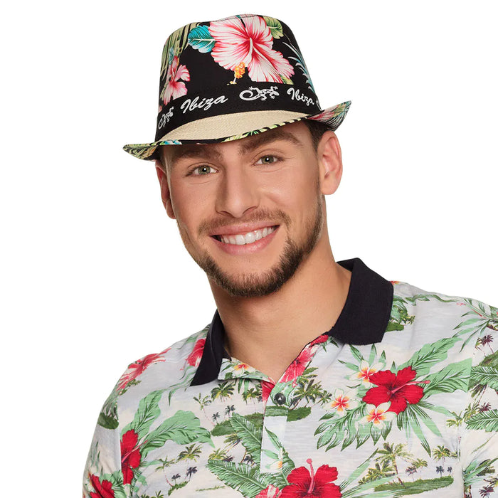 Strohhut "Ibiza" Trilby | Mehrfarbig