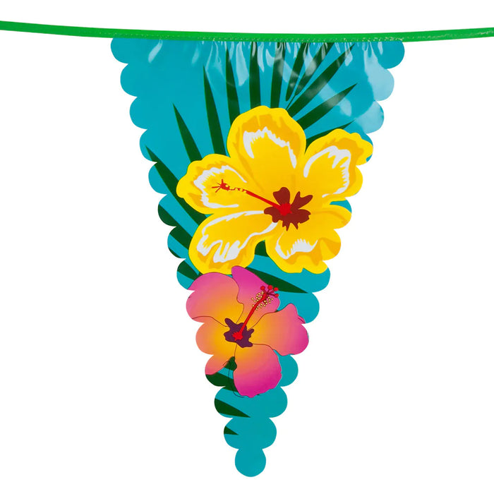 "Hibiscus" Riesen Wimpelkette | 45x30cm/6m