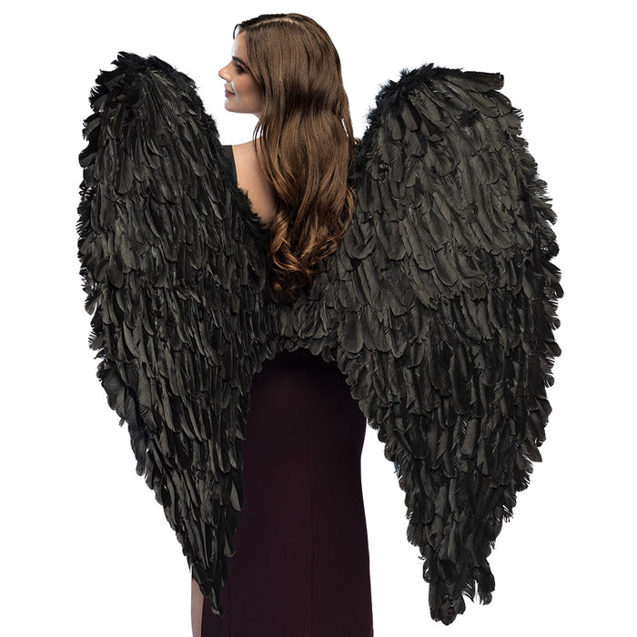XXL Engelsflügel "Celina" 120 x 120 cm | Schwarz
