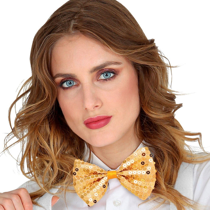 Fliege Pailetten | Gold