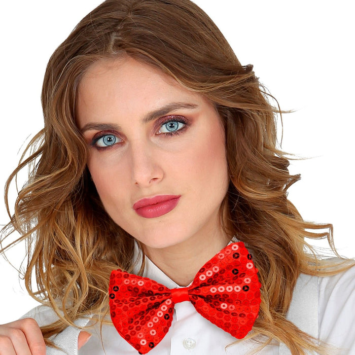 Fliege Pailetten | Rot