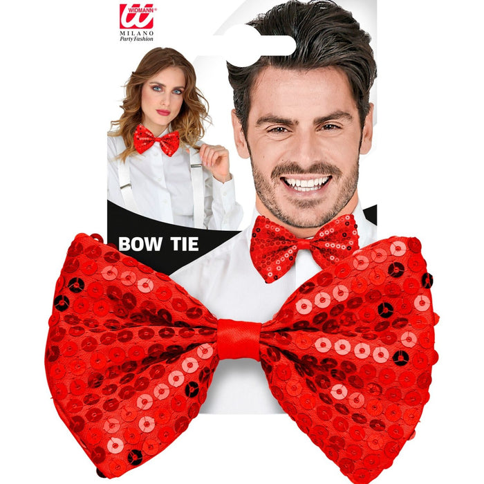 Fliege Pailetten | Rot