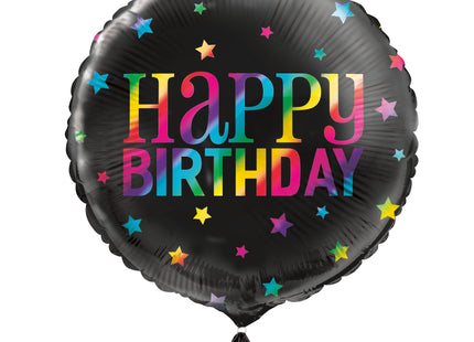 ABC18 Folienballon "Rainbow Happy Birthday" 45cmØ