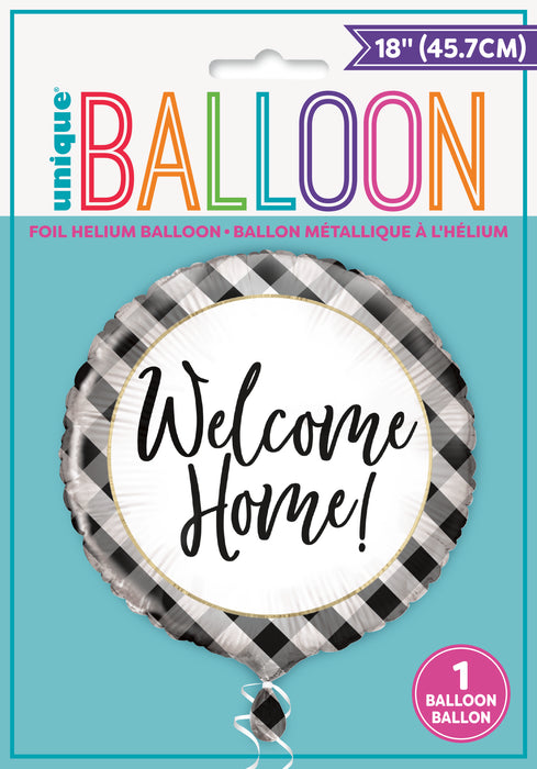 ABC18 Folienballon "Welcome Home" 45cmØ