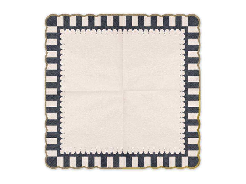 Servietten "Halloween Spinne" 33x33cm/12Stk. |  Creme