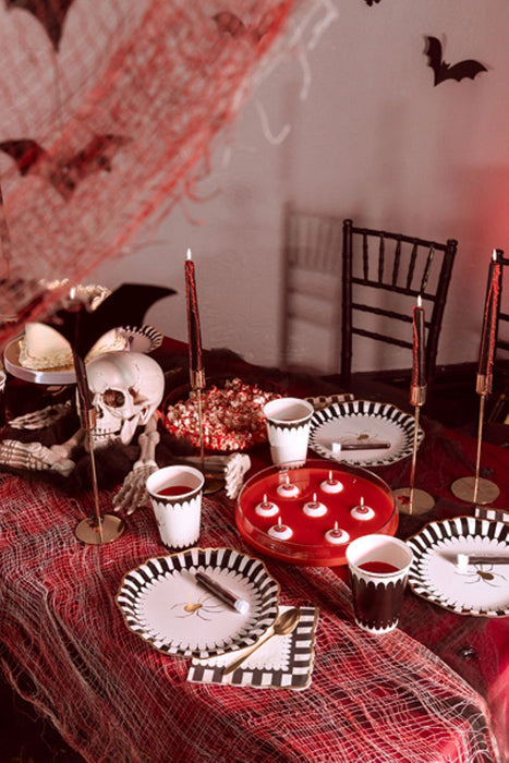 Servietten "Halloween Spinne" 33x33cm/12Stk. |  Creme