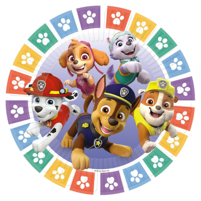 "Paw Patrol"  | 8 Pappteller Ø 23cm
