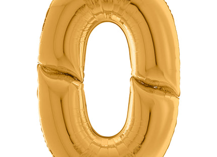 Riesenzahl Giant - Folienballon  64"/162cm - Gold #0