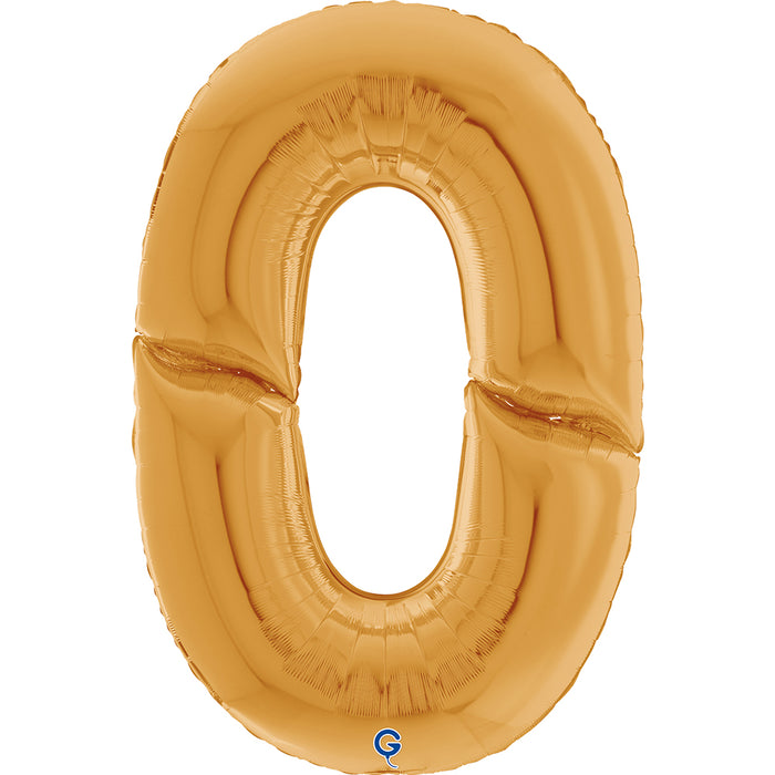 Riesenzahl Giant - Folienballon  64"/162cm - Gold