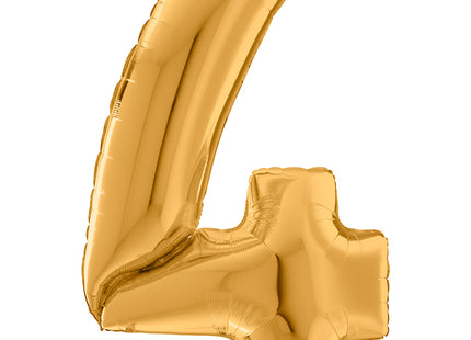 Riesenzahl Giant - Folienballon  64"/162cm - Gold #4
