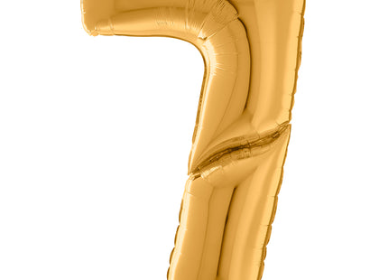 Riesenzahl Giant - Folienballon  64"/162cm - Gold #7