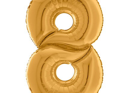 Riesenzahl Giant - Folienballon  64"/162cm - Gold #8