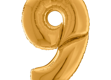 Riesenzahl Giant - Folienballon  64"/162cm - Gold #9
