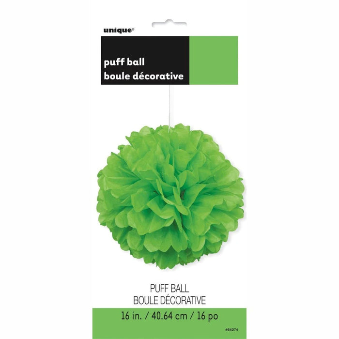Wabenball Fluffy 40cm/1 Stück | Limettengrün