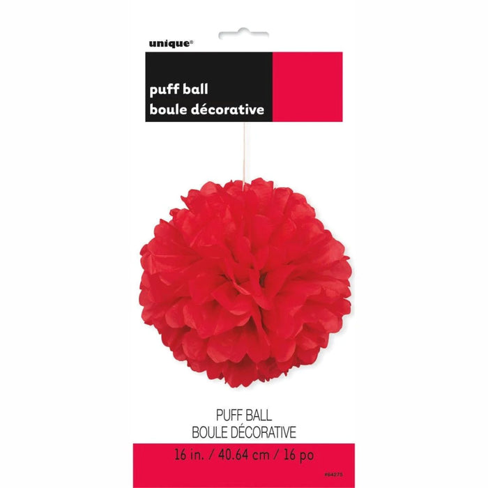 Wabenball Fluffy 40cm/1 Stück | Rot