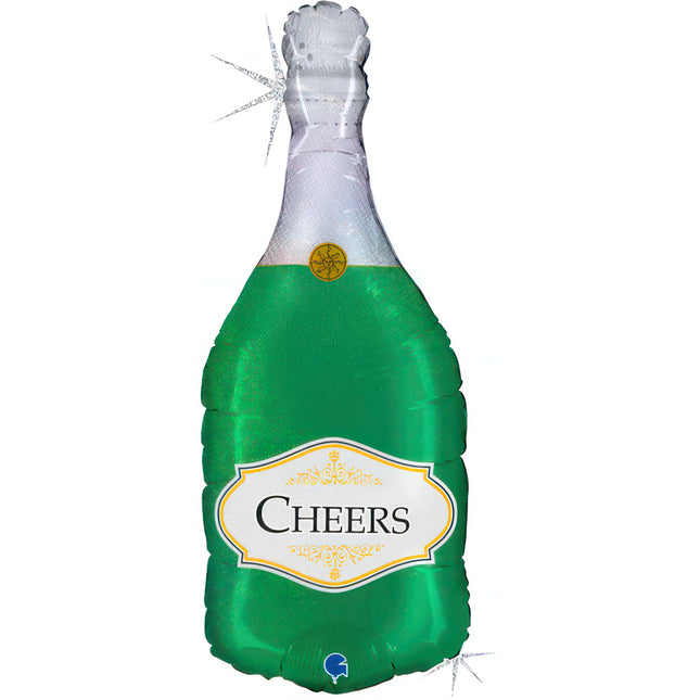 ABC Shape Champagner Flasche Cheers!