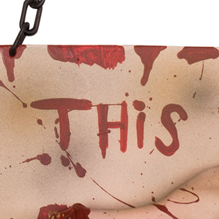 Halloween Wegweiser "This way" - Abgehackte Hand | 19x31 cm