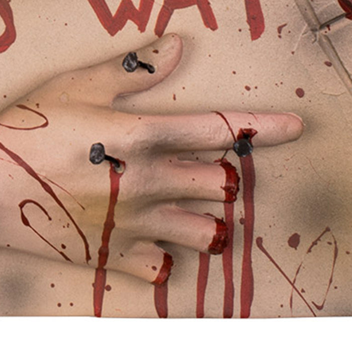 Halloween Wegweiser "This way" - Abgehackte Hand | 19x31 cm