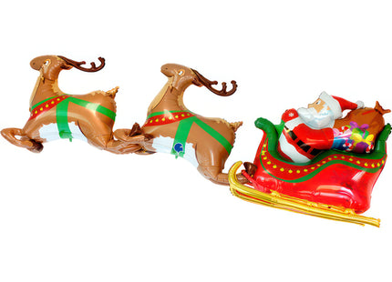 ABC3D Weihnachtsmann Schlitten 117cm