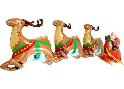 ABC3D Weihnachtsmann Schlitten 117cm