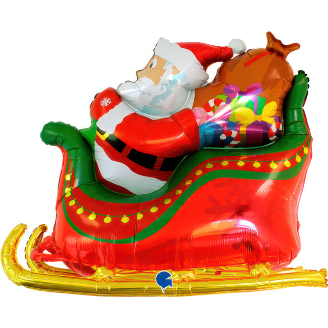 ABC3D Weihnachtsmann Schlitten 117cm