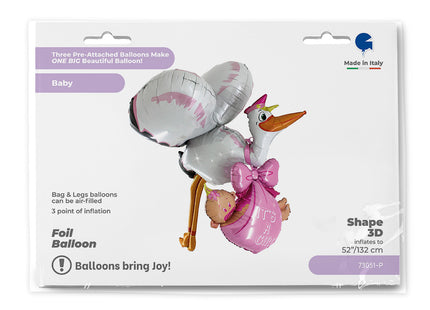 ABC3D Baby Girl Storch 125 cm
