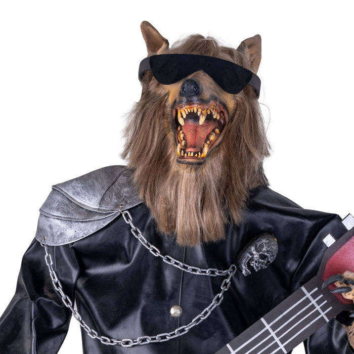 Halloween Dekofigur "Rock 'n' Roll Wolf" | 180 cm