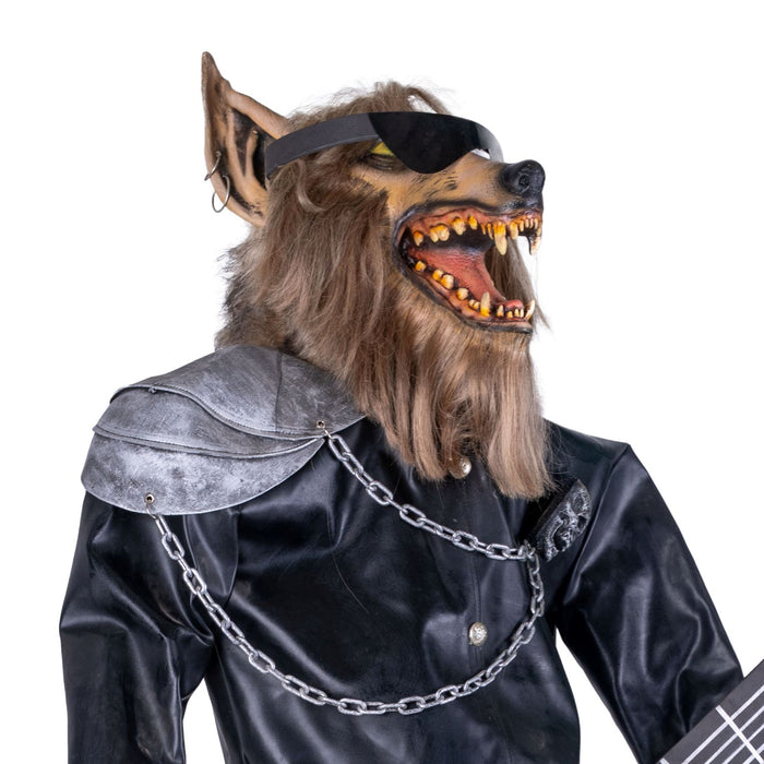 Halloween Dekofigur "Rock 'n' Roll Wolf" | 180 cm
