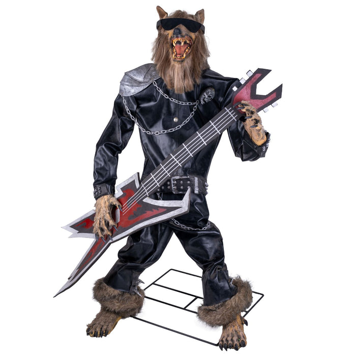 Halloween Dekofigur "Rock 'n' Roll Wolf" | 180 cm