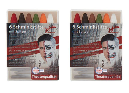 6 Schminkstifte "Halloween" | mit Spitzer