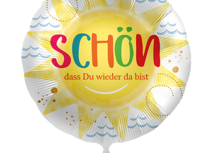 ABC18 Folienballon "Schön dass du wieder da bist" Ø 43cm