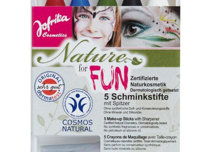 5 Schminkstifte "Nature for Fun" | mit Spitzer