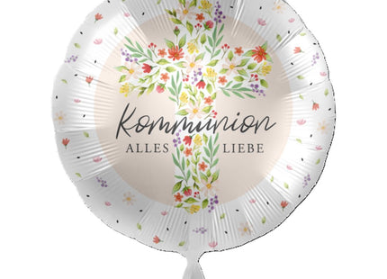 ABC18 Folienballon "Kommunion Alles Liebe" Rund Ø43cm