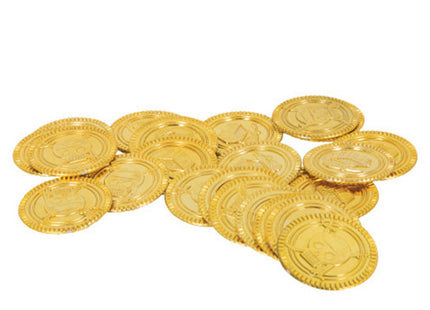 Goldmünzen Spielgeld - Piratenschatz | 144 Stück