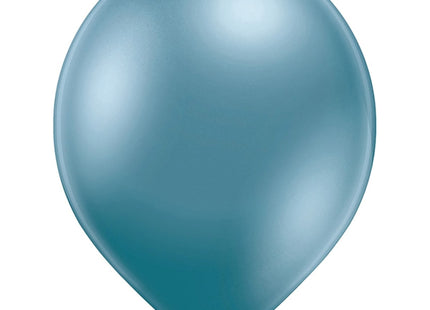 50 Luftballons Uni Glossy Ø30/33cm | Blau