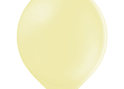 50 Luftballons Uni Pastell Ø 30/33cm | Zitronengelb