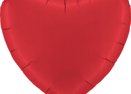 36" Folienballon Uni Herz ø 91cm | Satin Rot