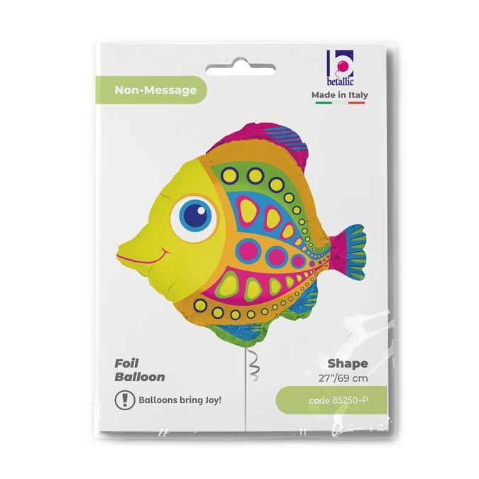 Shape Folienballon "Fisch" Bunt