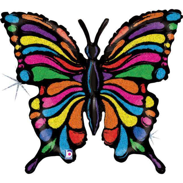 ABC Shape Schmetterling Glitter Bunt  84 cm
