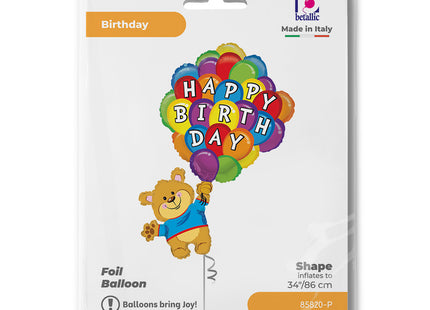 ABC Shape HB Bär mit Ballons 86cm
