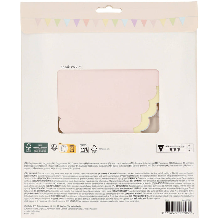 Dreamy Pastels Wimpelkette | 6m