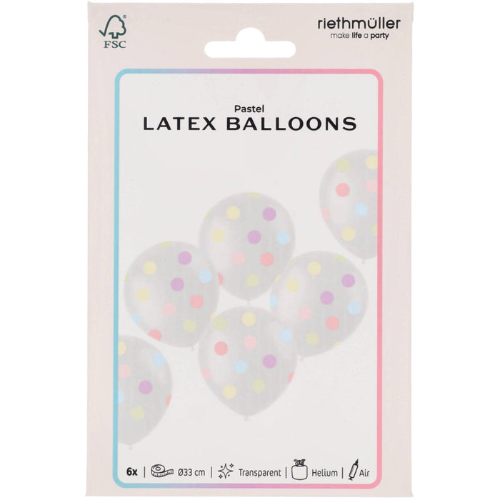 Dreamy Pastels Latexballons Ø 33cm | 6 Stück