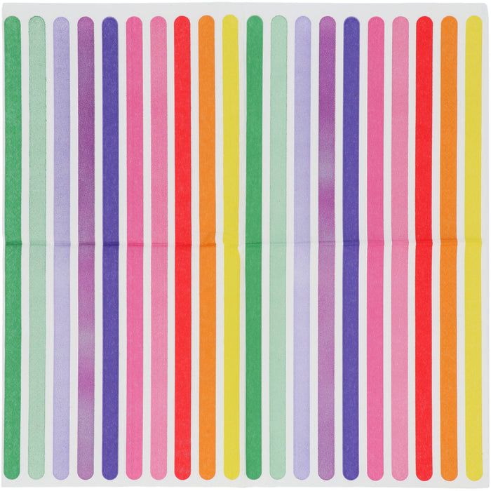 Servietten Stripetastic 20Stk./33x33cm | Mehrfarbig